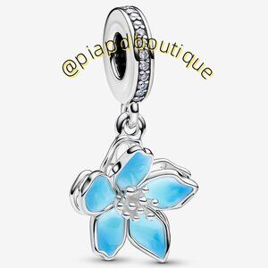 Pandora Blue Blossom Dangle Charm